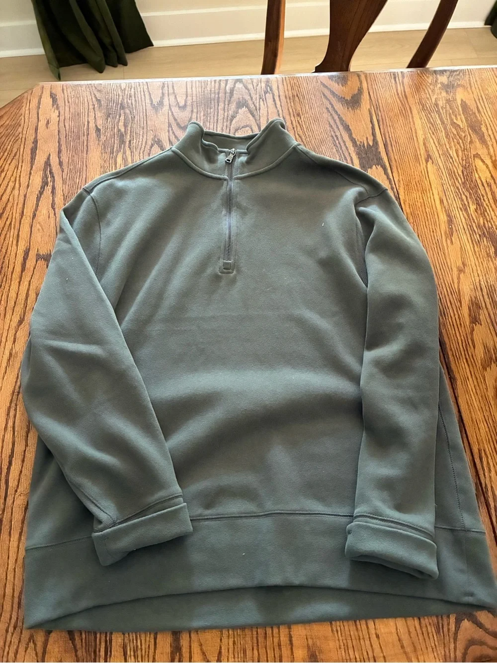 Banana Republic Men's Half-Zip Performance Pullover - Slate Green